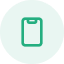 Icon phone circle green