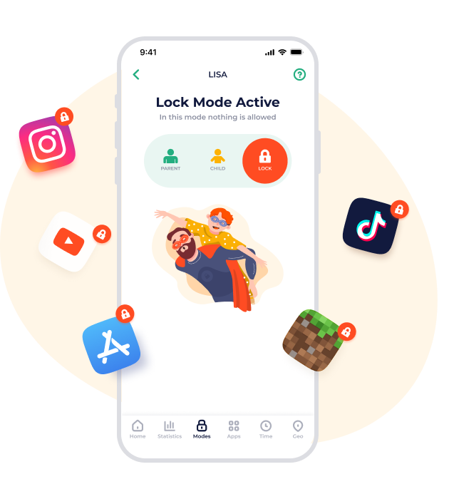 Lock mode active image