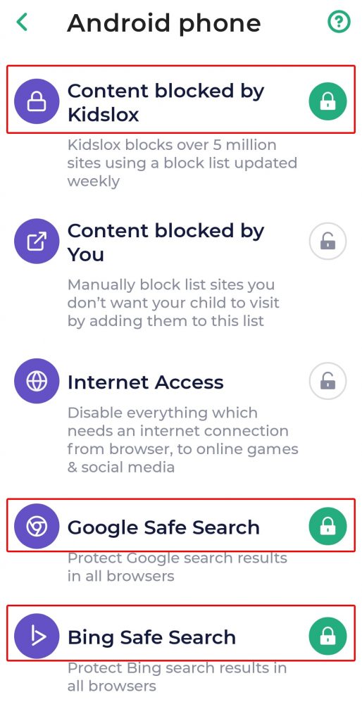 How to Restrict Content on Google/Android